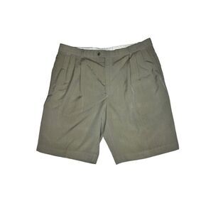 Como sport by cobra shorts men’s size 40 pleated khaki tan golf with pockets